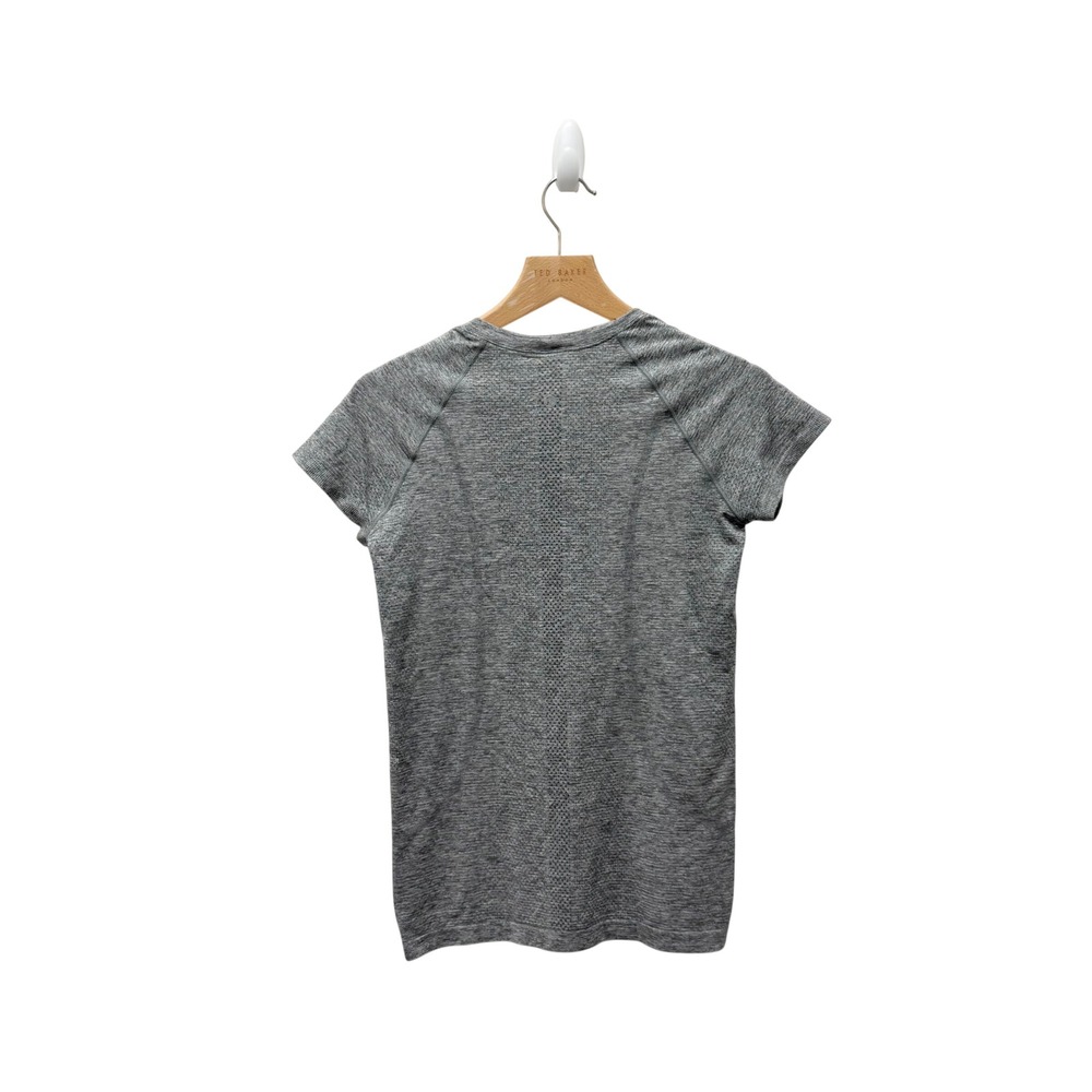 Lululemon Swiftly Tech Short Sleeve Crew Heathered Grey Athletic Shirt Size 8 - Picture 5 of 5